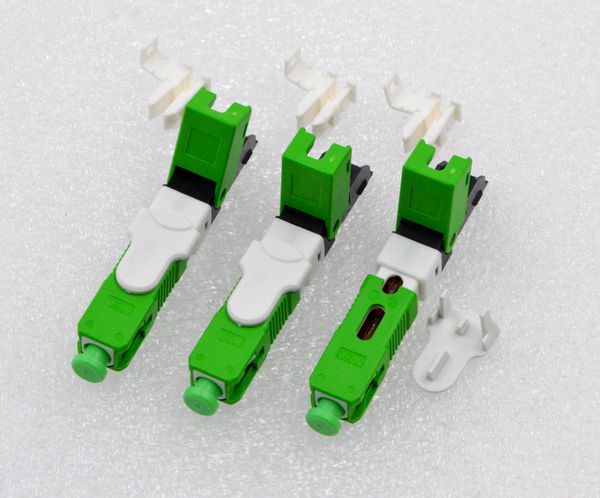 Freeshipping Hot Venda 100 pcs Novo Conector Rápido de Fibra Rápida FTTH SC único Conector Rápido Atacado Especial