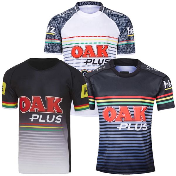 

2019 penrith panthers indigenous rugby jerseys 2019 2020 rugby penrith panthers thailand rugby training shirts shirts size s-3xl, Black;gray