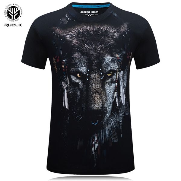 

men's t-shirts ruelk summer trendy t-shirt 3d pattern printing short sleeve fashion casual shirt clothing s-6xl, White;black