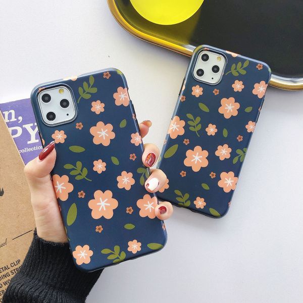 

for iphone 11 pro phone case xs max xr literary small flowers 6 7 8 x plus soft cover pattern cell phone cases
