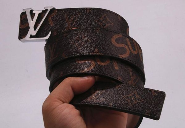 

2020spring new arrival fashion man big buckle designer belts men mens belts luxury men designer leather belt ing, Black;brown