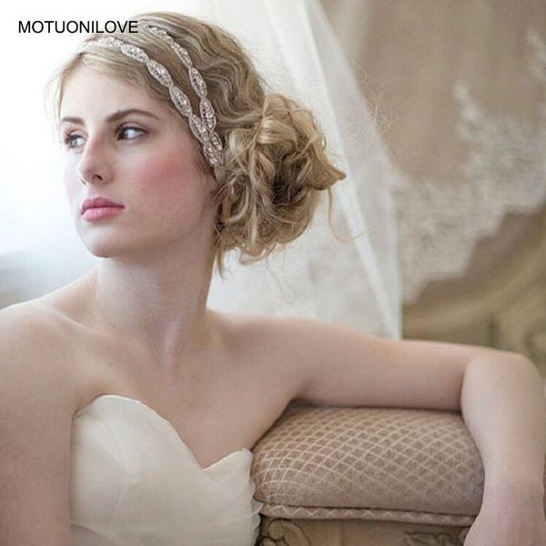 

2019 summer wedding bridal headband white crystal ribbon long headwear for bridal accessories mariage femme diadema novia mwh002