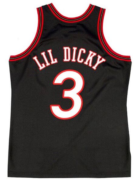 

brotherly love 3# lil dicky jerseys black embroidery mens jersey ing, Black;blue