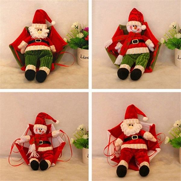 

exuqisite xmas parachute snowman santa claus ornament christmas tree hanging christmas decoration