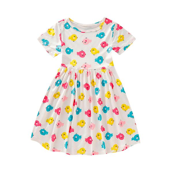 

toddler girls princess party dress kids dresses for girls clothes kids princess summer short sleeve floral dress vestido, Red;yellow