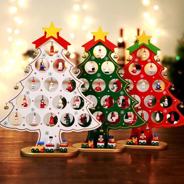 

wooden christmas tree christmas hanging ornament gift diy ornament for home xmas table decoration
