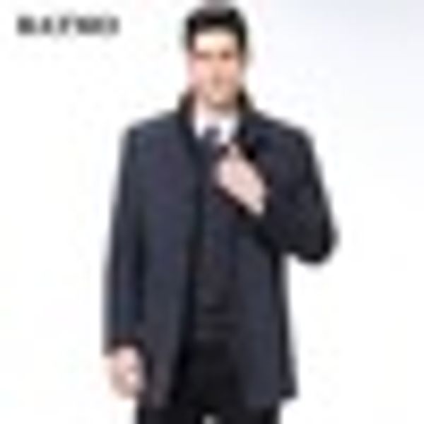 

batmo 2019 new arrival autumn&winter wool trench coat men,men's wool jackets,warm coat,plus-size m-xxxl,1729, Black