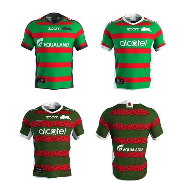 

2019 south sydney rabbitohs home rugby jersey indigenous anzac heritage jersey size s-3xl ing, Black