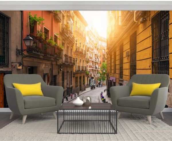 

пейзаж фона 3d стена фреска 3d обои 3d настенные обои для тв фона