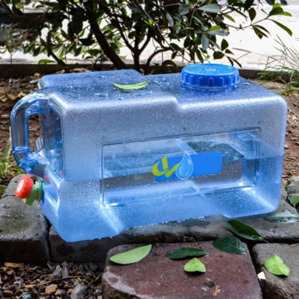 

25l portable large capacity water container water tank bucket outdoor camping picnic driving kettle with faucet