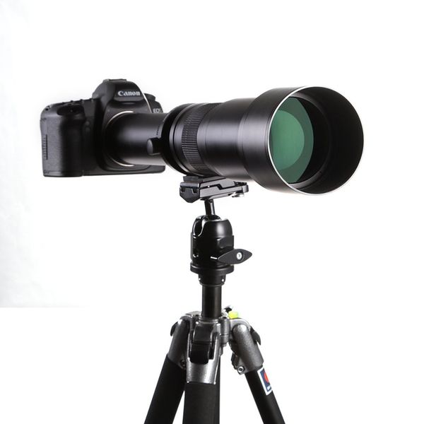 

650-1300mm f8.0-16 super telep manual zoom camera lens+t2 adapter for dslr digital camera accessories