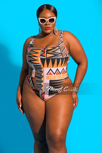

2018 new style swimsuit european and american plus fat large size womens one-piece printing swimsuit multi-color color matching high waist s, White;black