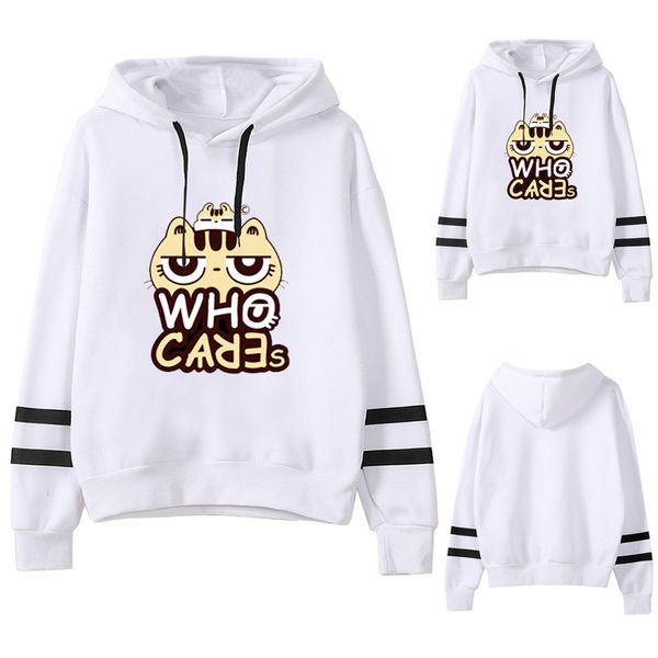 

hoodies women sweatshirt loose sportswear casual cat print cut-out pullovers jumper autumn spring blouse long sleeve moletom, Black