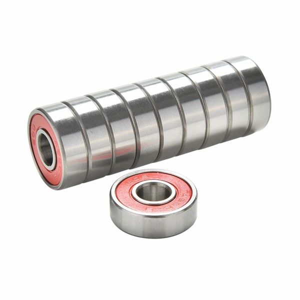 

10pcs abec 9 stainless steel red bearings for high performance roller skate scooter skateboard wheel bearings cedxc