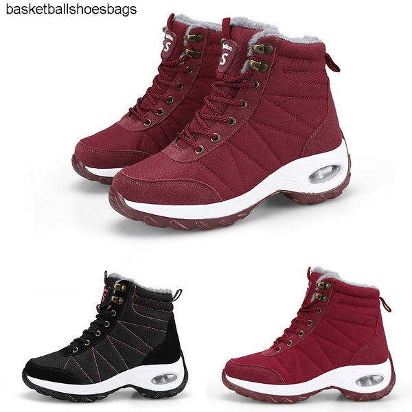 

winter 2020 red warm pattern2 burgundy snow beige white black girl lady sister boots women sneakers boot trainers outdoor walking shoes