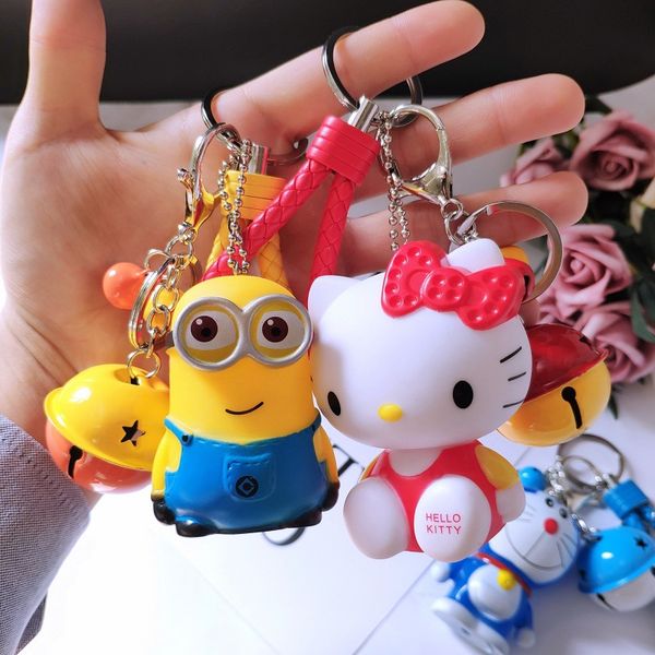 

cartoon animal keychain cute silicone rabbit key pendant creative gift stereo cartoon key ring pendant for kids toys, Silver