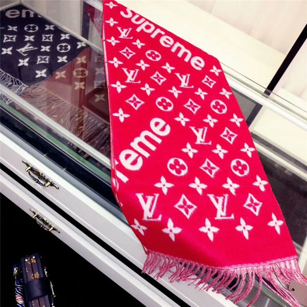 

classic cashmere scarves by men and women soft cashmere printed letters luxury scarves accessor, Blue;gray