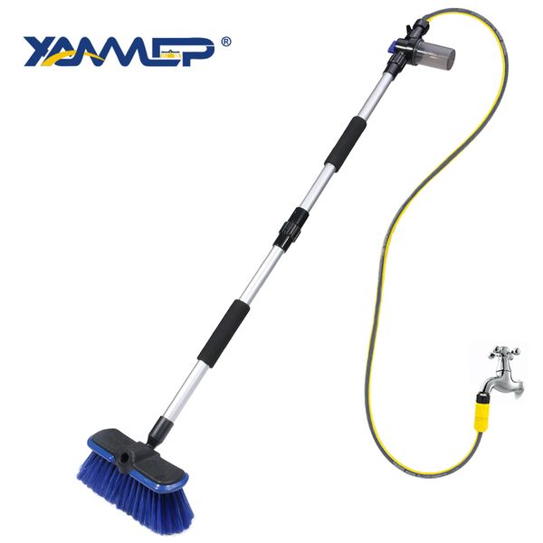 

car wash brush cleaning windows water flow car cleaning tools foam bottle accessories wheel long handle xammep