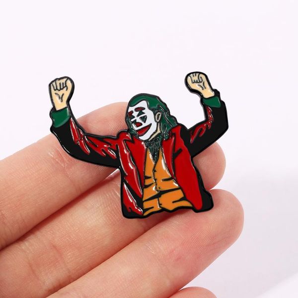 

2020 enamel pin joker brooch badges accessories for fans, Gray