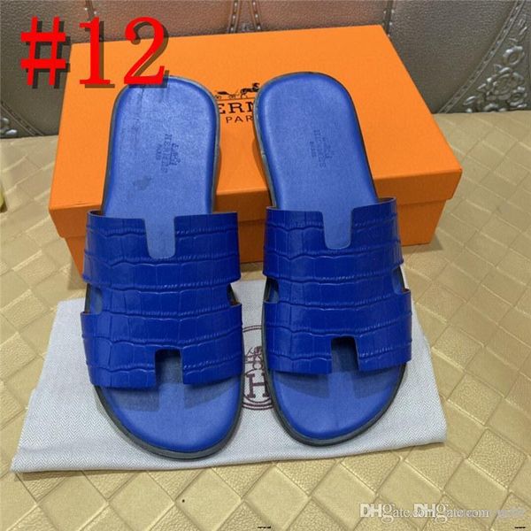 

9901 brand summer men beach cork slipers casual men buckle genuine leather cut-outs clogs slides slip on shoes plus 38-48 10121, Blue;gray