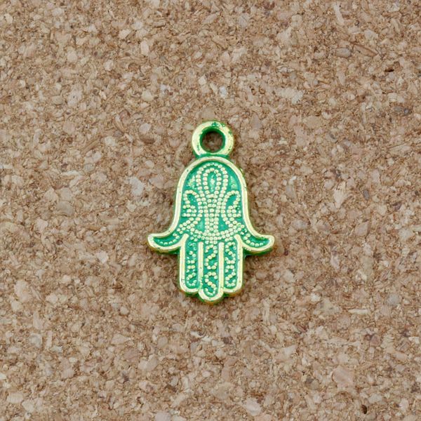 

hand charms pendants 100pcs/lot verdigris patina plated antique gold fashion jewelry diy fit bracelets necklace earrings 13x19.2mm a-374, Bronze;silver