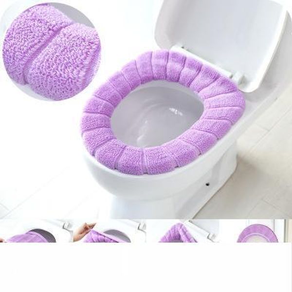 

2020 soft toilet seat cover warm and comfortable toilet seat cover for bathroom pumpkin pattern cushion pads