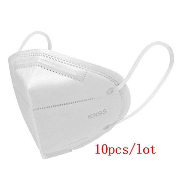 

kn95 6 layers mask bacteria proof anti infection face masks mask particulate mouth respirator anti pm2.5 safety dust mask in stock 10pcs, Black