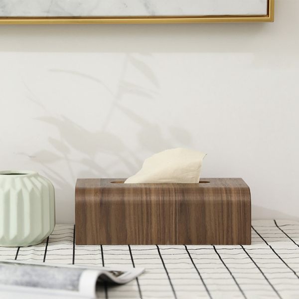

easy-japanese-style wooden tissue box household paper table creative deskstorage box simple fashion living room tissue box