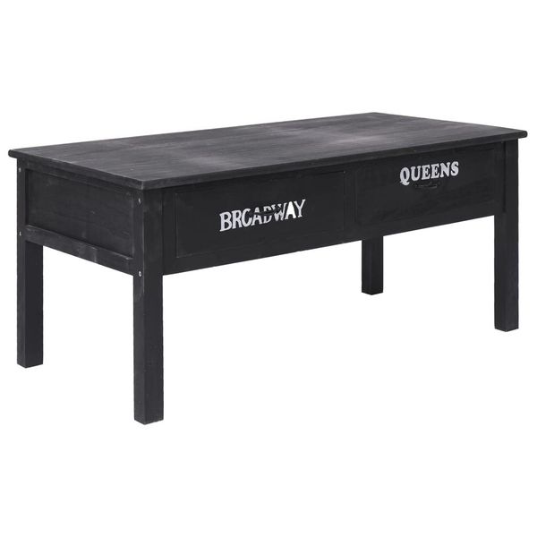 

coffee table black 100x50x45 cm wood dining room furniture
