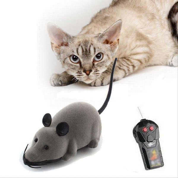 Wireless Remote Control Mouse Electronic Toy Rat Mice Toy Gift For Kids Mouse Love Cute Toy Black Brown Gray Electronic Pet Door For Large Dogs Dog