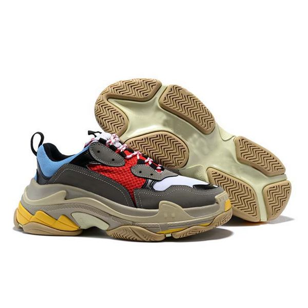 

2019 fa hion pari 17fw triple neaker wedge triple ca ual dad hoe for men 039 women beige black ceahp port de igner hoe