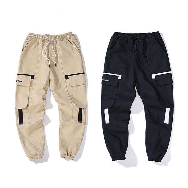 

mens & womens brand designer 2020 thicken pants casual fashion trousers new arrive sport sweatpants 2 colors, Black