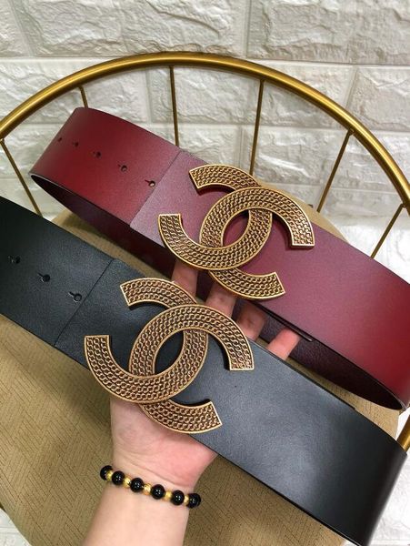 

new belt big buckle designer belts luxury belts ch09# men women brands buckle belt fashion mens leather belts, Black;brown