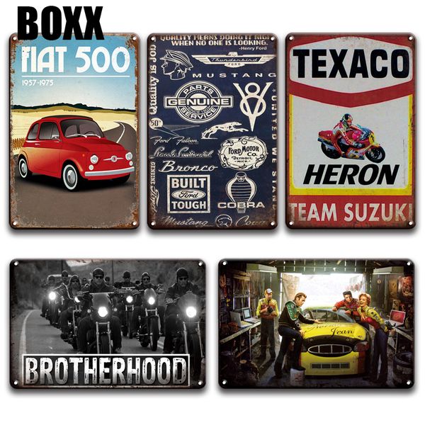 

мотоцикл масло металл стены искусства знак гараж домашний декор старинные автомобильные жестяные таблички знаки ретро человек пещера гостина