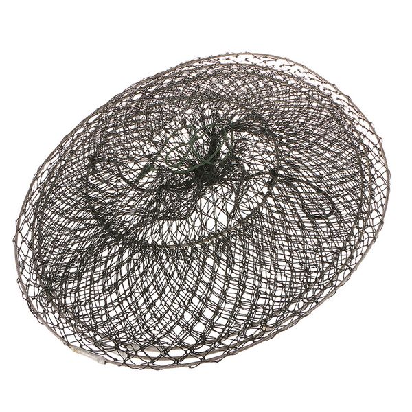 

new fishing net cage folding fish tackle quick-drying shrimp net fish glue shrimp cage fishing tackle acceriess 60cm x34cm