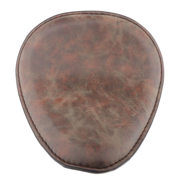 

ретро мотоцикл мягкая искусственная кожа solo подушка для harley chopper поплавок - 3 дюйма - браун