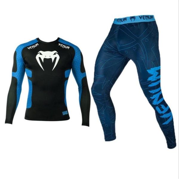 

белая змея печати борьба бокс трикотажные муай тай одежда футболка таиланд сауна костюм compression мужчины, White;black