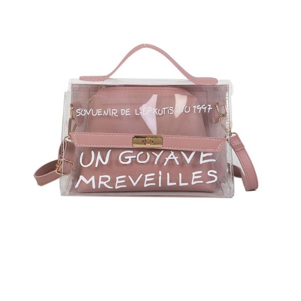 

новых 2018. женщины прозрачной мешок clear pvc jelly малого tote лето пляж сумка сумка женщина crossbody сумка плечо sac