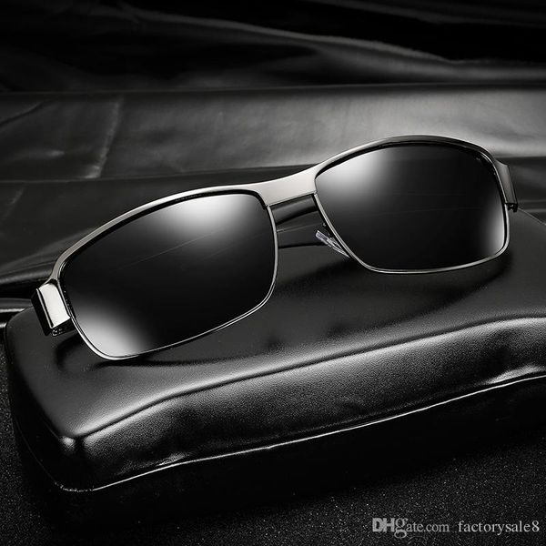 

2018 brand designer multi color square polarized sunglasses mens hd vision driving sun glasses men women ing, White;black