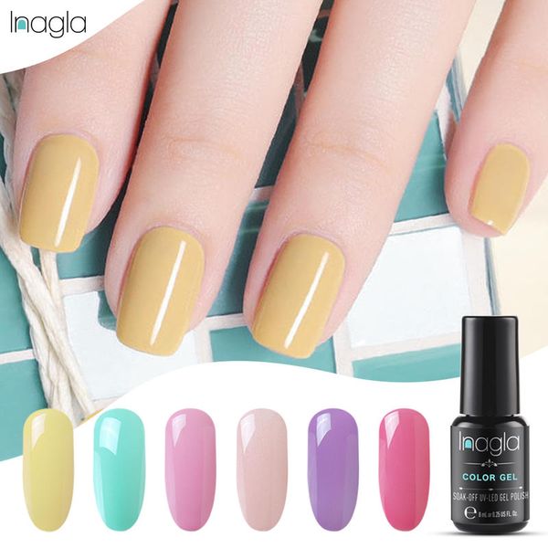 

nail art kits (6pcs) inagla gel polish set 8ml kit uv for varnish manicure