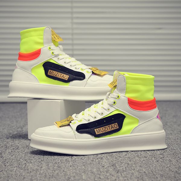 

2019 men s high casual shoes fashion comfortable sneakers man zapatos hombre leisure footwear male krasovki men trainers 05, Black