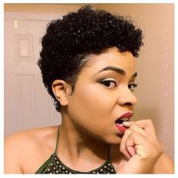 Human Hair Brazilian Short Curly Afro Hairstyles African American