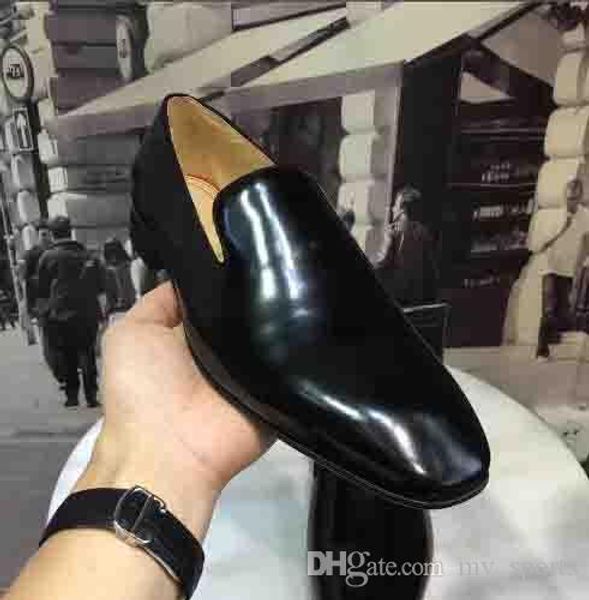 

brand fashion red bottom shoes greggo orlato flat black genuine leather oxford shoes mens womens walking flats wedding party loafers