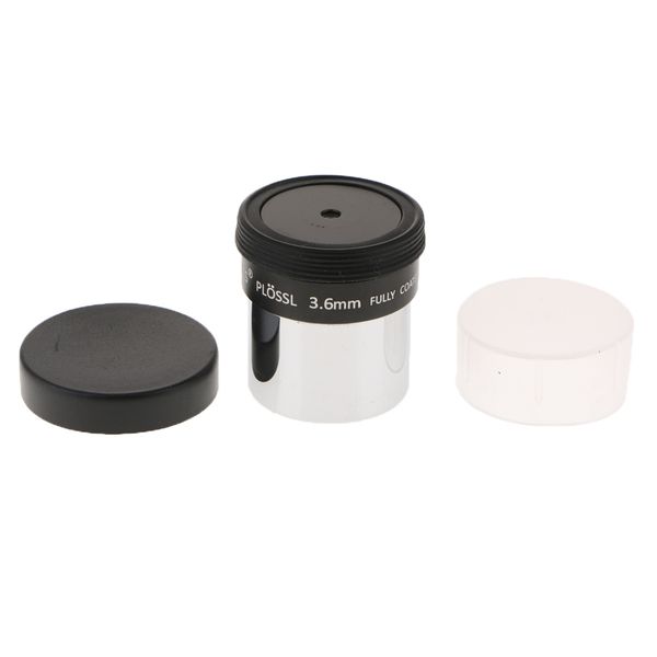

telescope accessory eyepiece lens pl3.6 with 2x caps & eyepatch moon star planet deep sky objects observation broad field