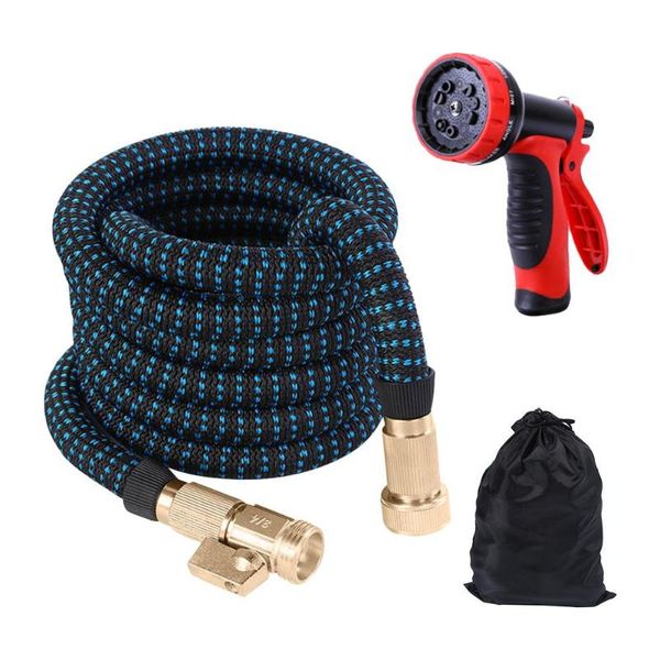 

25ft 50ft garden water gun hose nozzle mutifunctional household car washing yard water sprayer pipe tube nozzle sprinkle tools