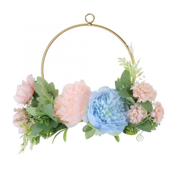 

artificial wreath metal hoop garland wedding wreath decoration wedding party decor