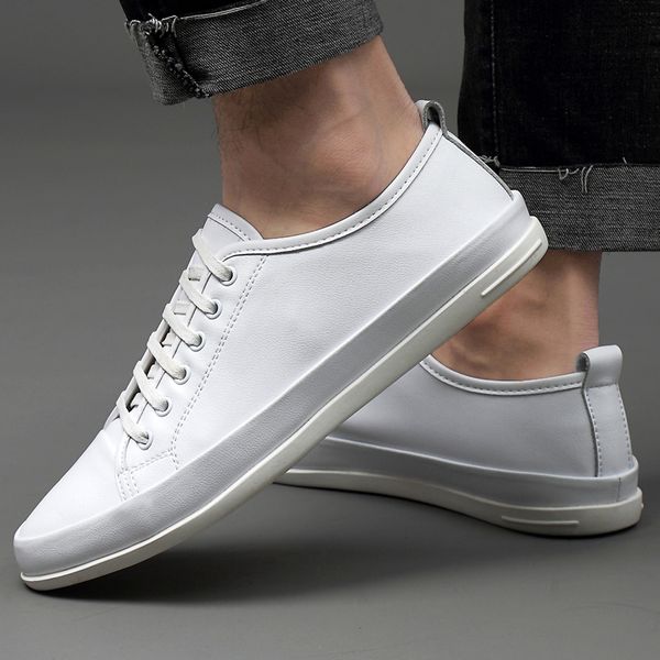 

cow leather casual men shoes fashion breathable soft men shoes genuine leather loafers mocassin zapatillas hombre, Black