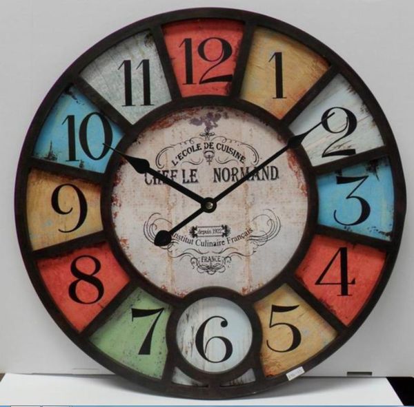 

retro design decorative big clock home decoration wall clock wooden wall quartz