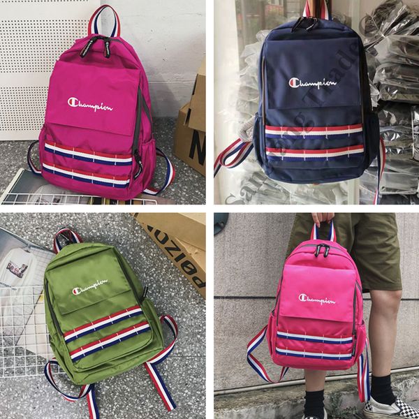 

designer shoulder bag champions backpack women men fashion travel duffel school bags lapipad backpacks sport bag 25*13*34cmc72501