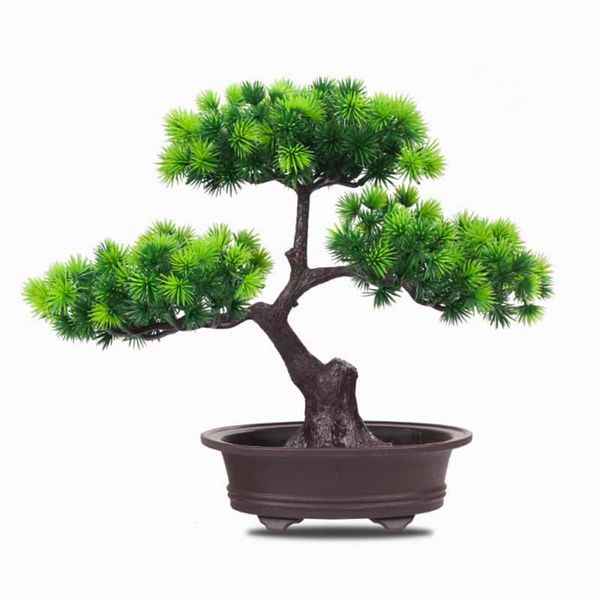 

искусственные цветы поддельные зеленый горшок приветствуя сосна бонсай моделирование искусственного горшечного растения орнамент home decor